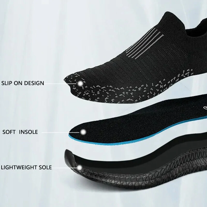 (image for) TENGOO Outdoors Mesh Material Breathable Anti-slip Lightweight Casual Sport shoes for Running Basketball Workout Gym